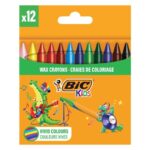Bic Kids Wax Crayons Wallet 12 Pack