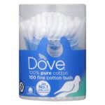 Dove Cotton Earbuds in Tub 100s