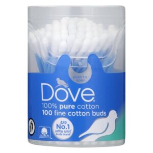 Dove Cotton Earbuds in Tub 100s