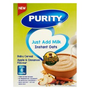 Purity Baby Instant Oats Cereal Apple & Cinnamon From 6+ Months 250g