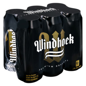 Windhoek Premium Draught Beer Cans 6 x 500ml